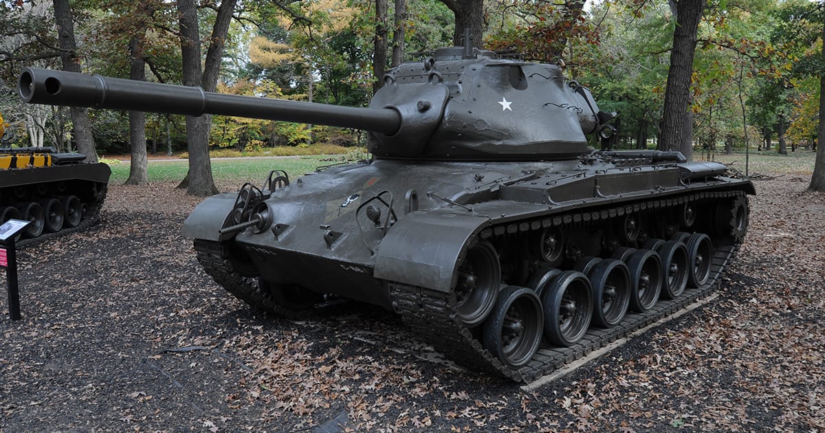 <em>An M47 Patton on display (First Division Museum)</em>